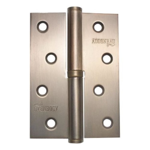 Петля дверная разъемная ADDEN BAU. 100X75X2.5 LEFT ANTIC BRONZE цвет античная бронза