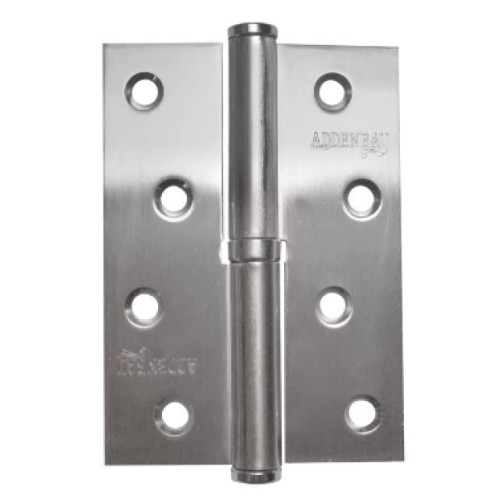 Петля дверная разъемная ADDEN BAU. 100X75X2.5 LEFT MATTE SATIN CHROME цвет матовый хром