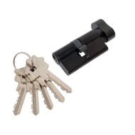 Ключевой цилиндр ADDEN BAU. CYL 5-60 KNOB BLACK кключ-завертка цвет черный