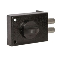 Замок Omega (Омега) накладной RL 12Р (черный) 