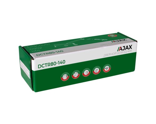 Доводчик Ajax (Аякс) дверной DCTR80-140 (TDR-140) 80-140кг WH белый