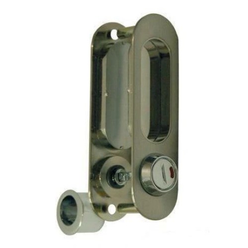 Ручка для раздвижной двери с механизмом A-K01/02-V2HH, ключ-завёртка, цвет никель