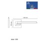 Дверная ручка на розетке Portuno Italia 206.06 полированное золото