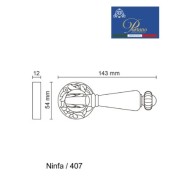 Дверная ручка на розетке Portuno Ninfa 407.06 полированное золото