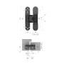 Петля Armadillo скрытой установки U3D3000.VPG BL черный TECH