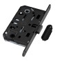 Замок межкомнатный магнитный бесшумный AGB MEDIANA POLARIS WC B06102.50.93 (=B04102) черный, с ответной планкой, техническая упаковка