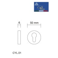 Накладка под цилиндр Portuno CYL.01.11 Матовый кофе