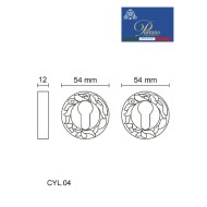 Накладка под цилиндр Portuno CYL.04 полированный хром CYL.04.01