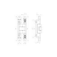 Петля Armadillo (Армадилло) скрытой установки U3D2400.VPG BL черный TECH