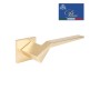 Дверная ручка на розетке Portuno Origami 205.07 матовое золото