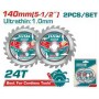 Диск для резки дерева 2 шт. 140 мм TOTAL (TAC2331403 ТОТАЛ)
