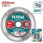 Диск пильный TCT по алюминию 254х30мм TOTAL (TAC233728 ТОТАЛ)