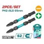 Ударные биты двусторонние 2 Шт TOTAL (TACIM72HL665 ТОТАЛ)