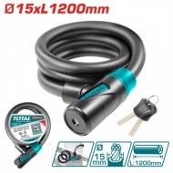 Велосипедный Замок 15X1200 Мм TOTAL (TBK11512 ТОТАЛ)