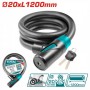 Велосипедный Замок 20X1200 Мм TOTAL (TBK12012 ТОТАЛ)