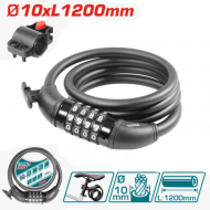Велосипедный Замок 10X1200 Мм TOTAL (TBK21012 ТОТАЛ)