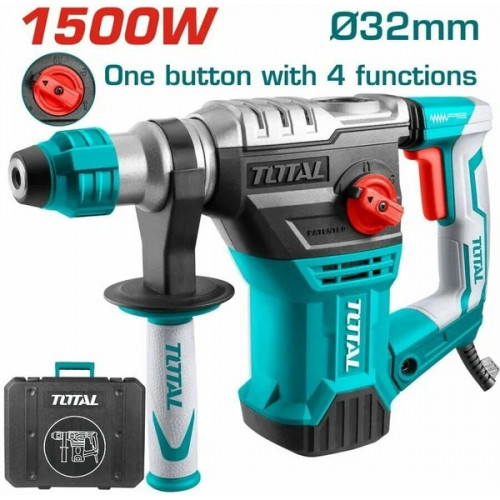 Электрическая Перфоратор/SDS Plus/1500В/5,5Дж TOTAL (TH1153236 ТОТАЛ)