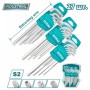 Набор шестигранных ключей и ключей Torx, 27 шт. TOTAL (THT106KT0271 ТОТАЛ)