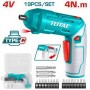 Отвертка аккумуляторная Li-ion TOTAL (TSDLI0442 ТОТАЛ)