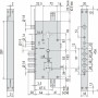 Замок врезной электромеханический CISA 16786.28.0 (Чиза)