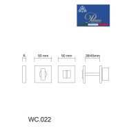 Фиксатор поворотный Portuno WC.022.11 Матовый кофе