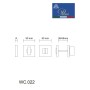 Фиксатор поворотный PORTUNO WC.022.11 Матовый кофе